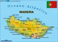 Geographical online map of Madeira (Portugal) - political or physical - with further information. Road maps and region maps with cities, countries, states, rivers, mountains, lakes, areas, places of intrest and much more - World Atlas