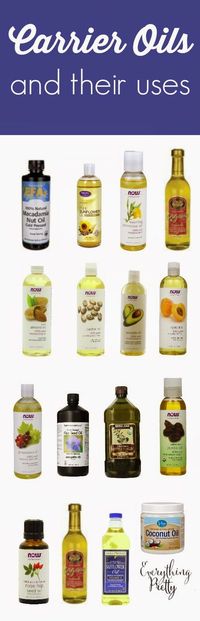 List of Carrier Oils and Their Benefits, including where to buy and recipes.