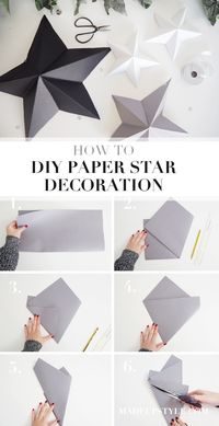 DIY Paper Star Decoration