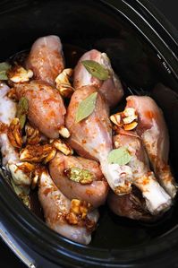 Slow Cooker Adobo Chicken from Skinnytaste's cookbook...So much flavor with very little effort! 276 calories and 6 Weight Watchers SmartPoints