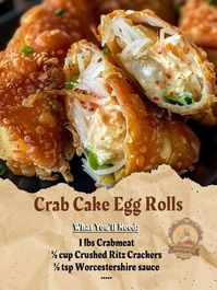 Nonna Pia Fan Club | Crab Cake Egg Rolls 😍 | Facebook