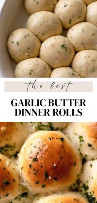 Garlic bread rolls are soft and fluffy dinner rolls brushed with delicious garlic herb butter. They make a perfect side to any dish, especially for Thanksgiving and the holidays!