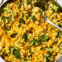 One-Pan Cheesy Broccoli Cheddar Orzo