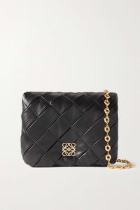 LOEWE Puffer Goya quilted padded leather down shoulder bag | NET-A-PORTER