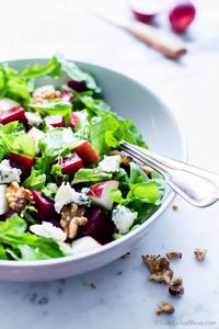 Beet and Apple Salad with Apple Cider Vinaigrette