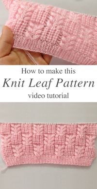 KNIT LEAF PATTERN