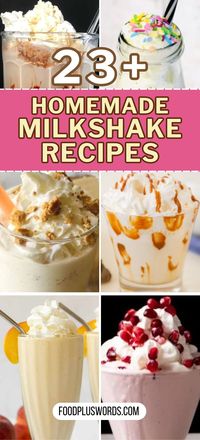 Whip up a delicious treat with these easy homemade milkshake recipes. Whether you're craving a classic chocolate milkshake, a fruity strawberry delight, or a creamy banana shake, find recipes for each one.  Try our irresistible Oreo milkshake recipe for a decadent twist or opt for a refreshing vanilla milkshake with just the right amount of sweetness. Perfect for kids and adults alike, these milkshake recipes are sure to become a favorite at home.