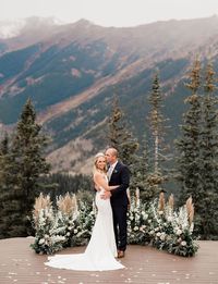 Like the idea of having ceremony with mountains in the background