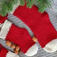 Christmas Stocking free crochet pattern - Pukapuka