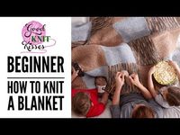 Cast On 30 Stitches For The EASIEST Knit Blanket Ever! | Crafty House