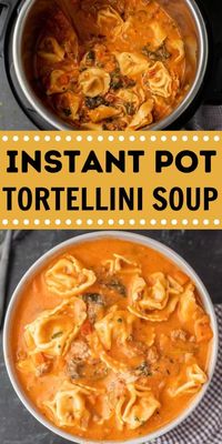 Instant Pot Tortellini Soup Recipe - Eating on a Dime