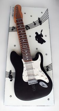 Pirikos Cake Design: Bolo Guitarra Fender Stratocaster