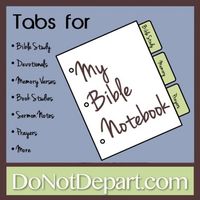 Bible Notebook: Free Printables to Organize Your Bible Studies!