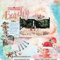 Scrap Shotz layout featuring Simple Stories Simple Vintage Coastal Collection