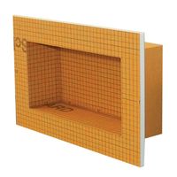 The Kerdi-Board-SN 12 in. x 6 in. Shower Niche is a prefabricated shower niche made of Schluter-Kerdi-Board. Lightweight for easy installation. Waterproof niche is perfect for shower installations. Color: Orange.