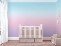 Ombre wallpaper removable Peel and stick gradient wall mural for girls room pastel nursery purple, blush pink - sky blue sunset, teen room If you are looking for a CUSTOM SIZE - pls message me with the dimensions you need QUALITY Material: 100% polyester self-adhesive fabric -self-adhesive vinyl -ultra-removable adhesive -fade-resistant premium inks -washable and repositionable -easy to apply -made with environmentally conscious archival inks and materials NOTE: Not recommended for use on textur