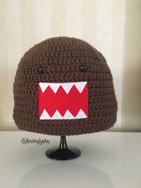 Crochet beanie of kawaii Domo-kun! Fast and easy project