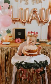 First Birthday Smash Cake, Lucy's First Luau | Maryssa Albert Blog