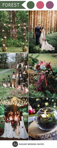 whismical forest and woodland wedding inspiration for 2017: