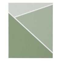 Sage Green Geometric Faux Canvas Print | Zazzle.com