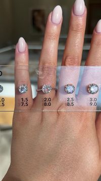 Classic round brilliant diamonds will always be iconic 💎 Test out our new carat sizers at a Brilliant Earth near you