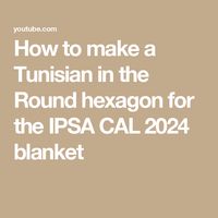 How to make a Tunisian in the Round hexagon for the IPSA CAL 2024 blanket