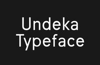 - GROTESK FONT

Undeka™ is a modern contemporary sans serif typeface that embodies simple geometric shapes combined with strong typographical foundations. Inspired be the grotesk typefaces made in the early 20th century. It was made by Krisjanis Mezulis at the WildType Foundry. Undeka is available in 6 different versions - Regular/Italic, Light/Italic, Bold/Italic.