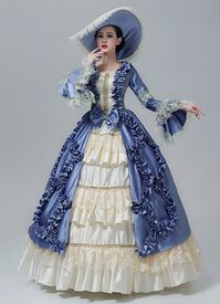 Item:14870 On Sale US$155.00, Salelolita brings you the latest in vintage Early Victorian Dress,Historical Costumes,Marie Antoinette Dresses at reasonable price!