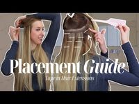 (3) HOW TO APPLY TAPE IN HAIR EXTENSIONS | Placement Guide - YouTube