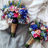 Rustikale Hochzeit Wildblumen Rustikaler Brautstrauß - Etsy.de