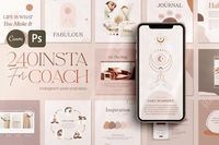 Wellness Instagram Creator CANVA PS by Eviory on @creativemarket