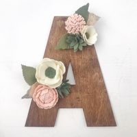 "Oh, felt flowers have my heart! These ready to use loose flowers are perfect for headband stations, wreath additions, nursery mobile, brooches/pins, signs and all home decor projects! (Wood in examples not included) Just as pictured in stylish BLUSH LUXE felt flowers and succulents! Blush, cream, sage green, grove green and gold accents *OR* Wonderful GREEN & CREAM colored felt flowers! Cream, silver gray, sage green and variegated green. *All assembled!* Choose from drop down menu: Single