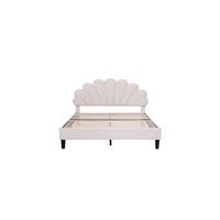 Description: Name: Upholstered Platform Bed Main Color:Beige Main Material:Velvet Packing list: 1x Upholstered Platform Bed