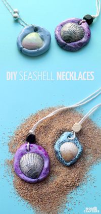 Best DIY Ideas for Teens To Make This Summer - Fun Seashell Necklace - Fun and Easy Crafts, Room Decor, Toys and Craft Projects to Make And Sell - Cool Gifts for Friends, Awesome Things To Do When You Are Bored - Teenagers - Boys and Girls Love Making These Creative Projects With Step by Step Tutorials and Instructions http://diyprojectsforteens.com/best-ideas-teens-summer