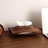 20% Off For 2 Goods! Use Promo Code 2STRING Streamline body and textured walnut wood make the sculptural [Hill] tissue box. It can hold normal tissue, or half bag of thicker tissue. Kind of heavy walnut wood keeps it stable when picking up the tissue. Magnetic closure at each corner provides secure and convenient lockage. Product included: [Hill] tissue box, packaging box. Care instruction：clean with warm water and soft towel, towel-dry, then air-dry overnight. Size: [Hill]: 9.5*6.3*2.8 inch / 2