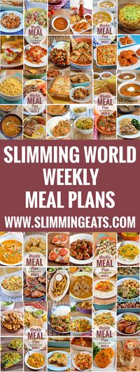 Slimming World Meal Plans added Weekly, taking the hard work out of meal planning. All you have to do is cook and enjoy these delicious recipes.