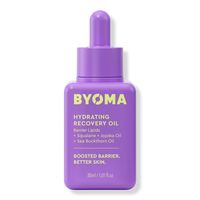 Hydrating Recovery Oil -  BYOMA Hydrating Recovery Oil is an ultra-lightweight oil that visibly illuminates, brightens, and balances skin to hydrate & restore the skin barrier    Benefits     Lightweight facial oil plumps and hydrates all skin types Unique Barrier Lipid Complex helps restore the skin barrier 9 antioxidant rich oils restore and replenish No clogged pores or greasiness Dermatologist tested & approved skincare Alcohol & fragrance-free Vegan & cruelty free     Features     A unique