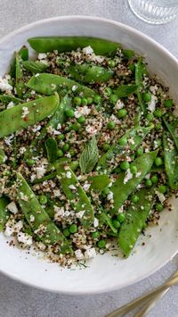 jzeats on Instagram: Lemony Quinoa Salad — made with crisp snow peas, bright and citrusy lemon, fresh herbs, and @successrice Tri-Color Boil-in-Bag Quinoa, for…