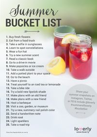 Summer bucket list!!