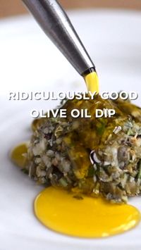 Ridiculously Good Olive Oil Dip Recipe - This easy group-friendly olive oil dip comes together quickly & it never fails. #appetizer #dip