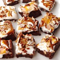 Dulce de Leche Fluff Brownies