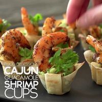 Food Obsessions: Cajun Guacamole Shrimp Cups