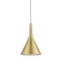 Sterling Industries 1217-1006 Spacerace Gold Leaf One-Light 7.5-Inch Mini Pendant | Bellacor