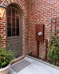 Mudroom Exterior Renovation with New Pavers & Plants - Chris Loves Julia