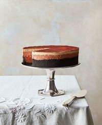 Mile-High Triple-Chocolate-Espresso Mousse Pie