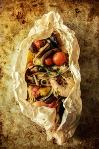 Seafood Pasta Baked in Parchment Paper