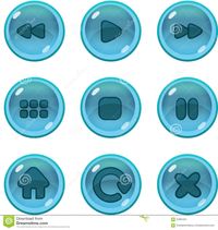 Game UI Icons Gui Stock Vector - Image: 57881551