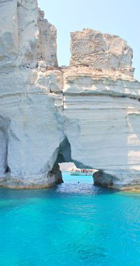 Kleftiko rocks on Milos island, Greece.