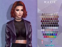 The Sims Resource - [Patreon] Marie - Hairstyle