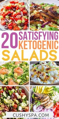 These ketogenic salad recipes are filling and delicious. Being these keto salad meals with you for a quick healthy low carb lunch on the go! #Keto #KetoDiet